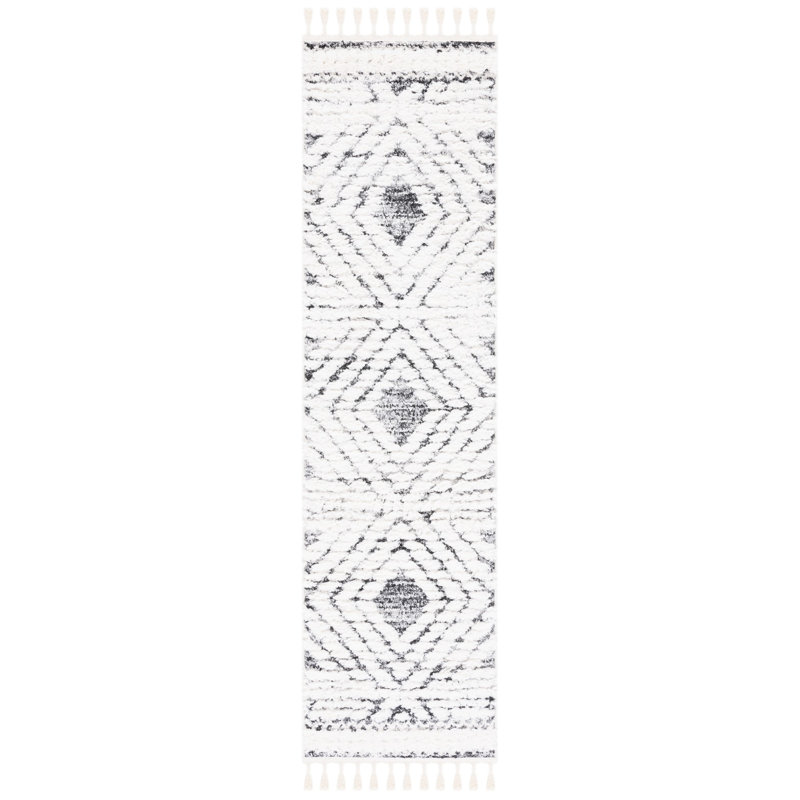 Tapis à poils longs Wiest, Tapis de couloir 2 pi 3 po x 8 pi