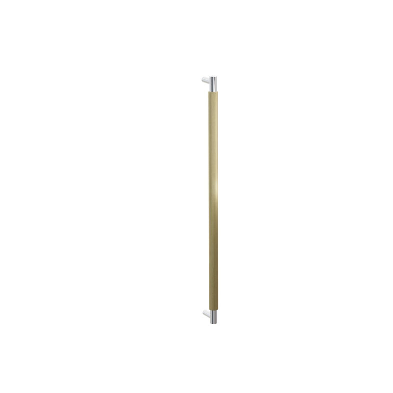 Poignée pour appareil électroménager Emtek, Satin Brass/Polished Chrome