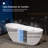 67" X 31.5" Freestanding Soaking Acrylic Bathtub