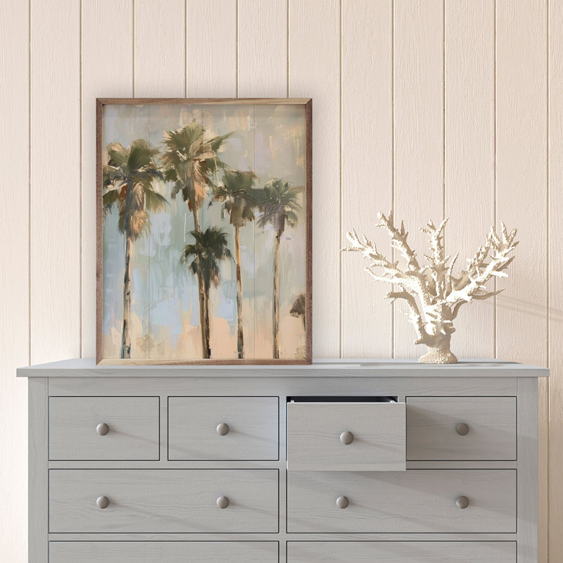 Painted Palms By Petals Prints Design, 40" H x 32" W