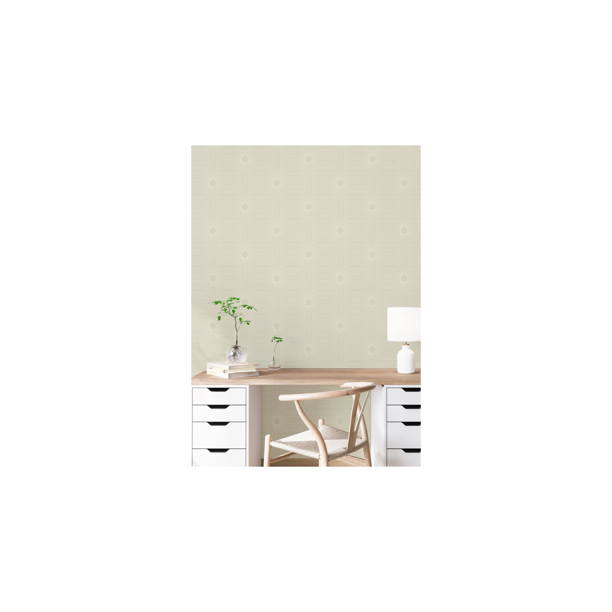 CoEd Wacker Peel & Stick Wallpaper Tile, Desert Sand, Self-adhesive