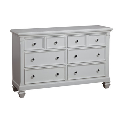 Commode 6 tiroirs Glendale blanc pur
