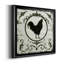 Berkshire Rooster - Reproduction d'art graphique sur toile encadrée-1825091517-1825091515