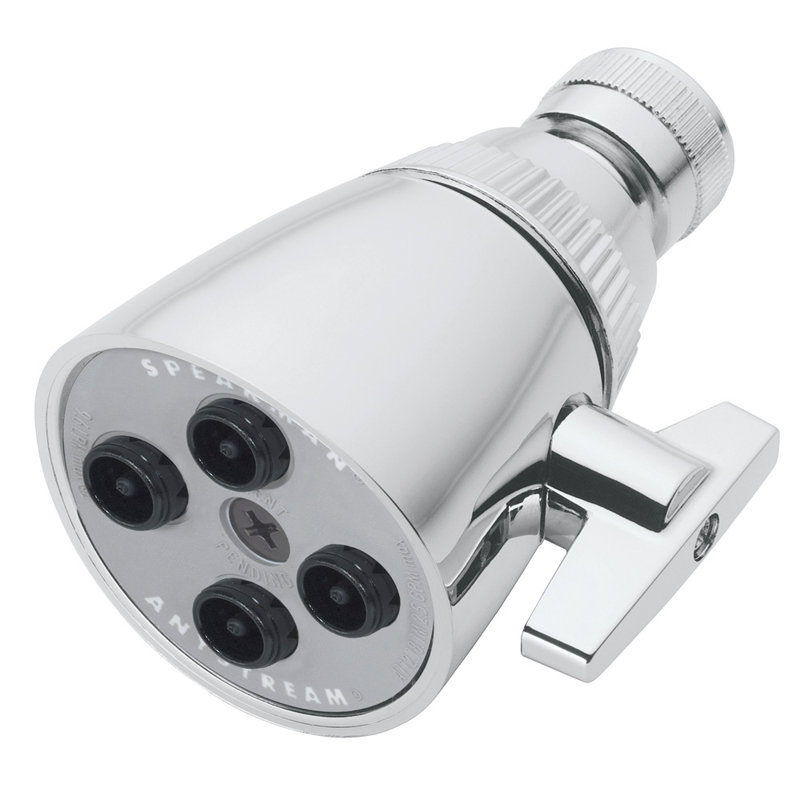 Polished Chrome Adjustable Wall Mounted Shower Head