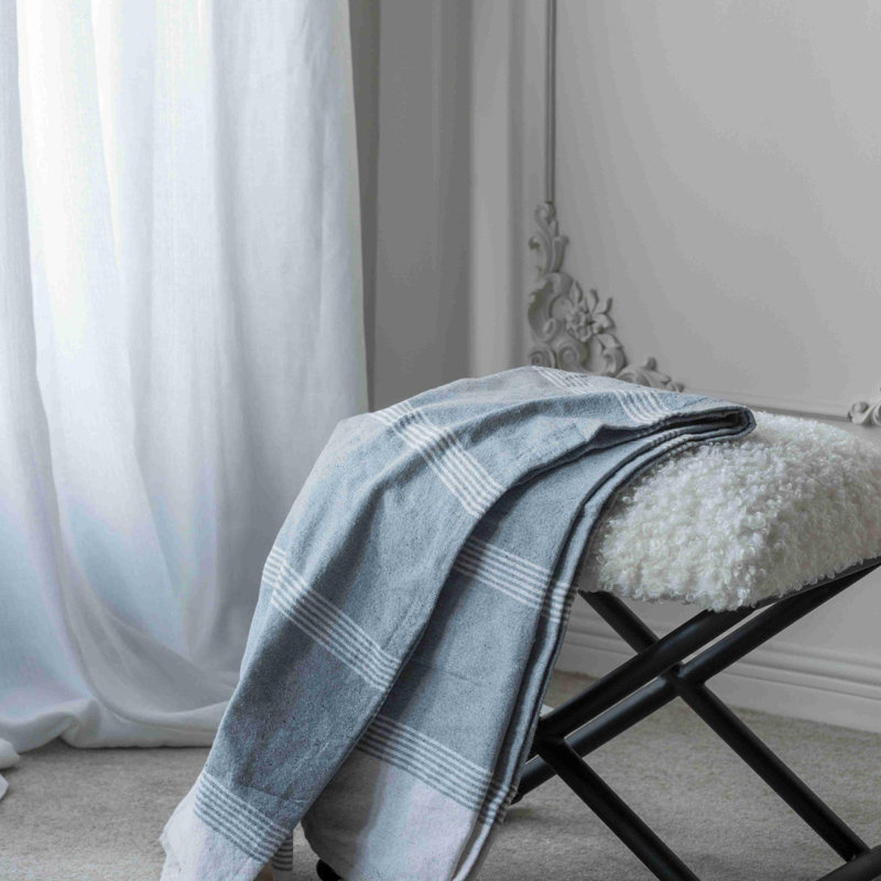 50x60" Conrad Grey Throw Blanket, 2 Pack