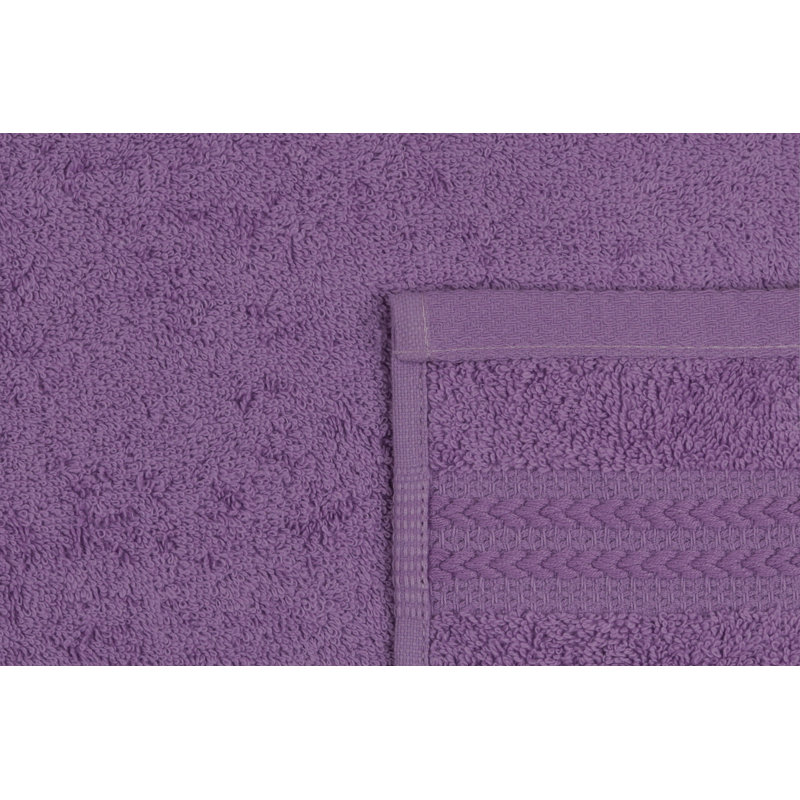 Serviette de toilette lilas de qualité supérieure, 100% coton, 11,8 x 19,7 pouces | 500 g / m² pour une douceur et une capacité d'absorption ultimes | Lavable à la machine à 104 ° F | Parfait pour la maison, le spa ou la salle de sport | Sensation luxueuse et séchage rapide, idéal pour une utilisation quotidienne