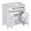 Meuble-lavabo moderne de 30 po avec lavabo en céramique, meuble-lavabo simple moderne avec 2 portes et une tablette-265244090