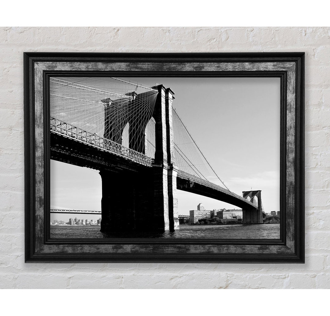 Brooklyn Bridge B N W - Einzelne Bilderrahmen Kunstdrucke