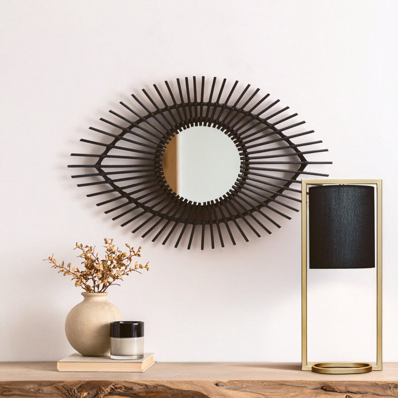 Beneduce Rattan Flat Mirror