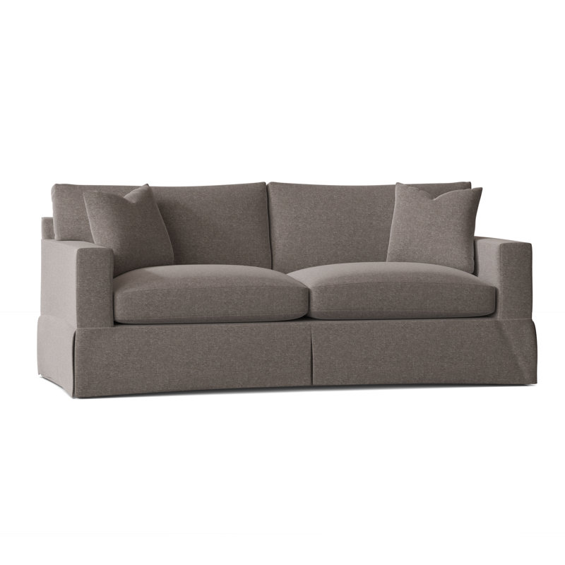 McCall 85'' Slipcovered Sleeper Sofa, Peyton Palm, Crafty Cobblestone