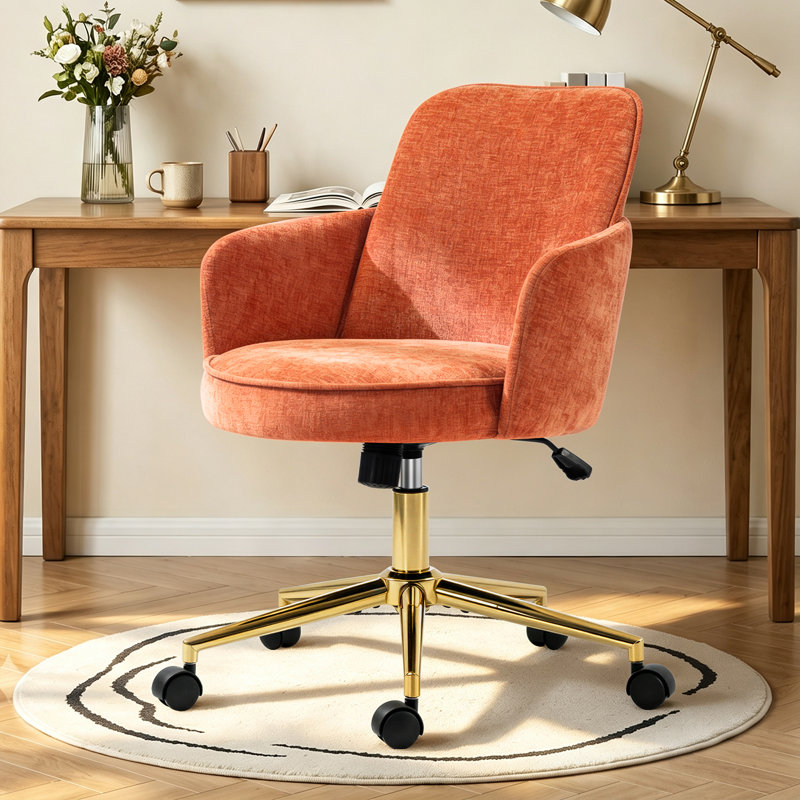 Chaise de bureau Zareon, Orange