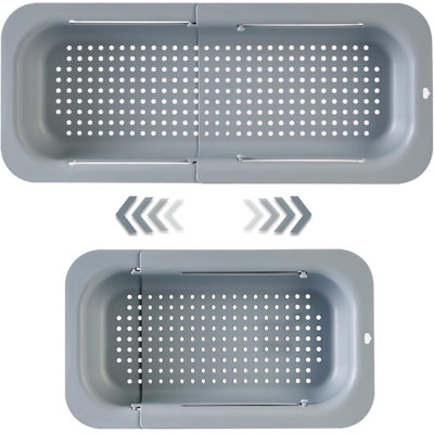 Extendable Sink Colander Strainer Basket - Wash Vegetables and Fruits
