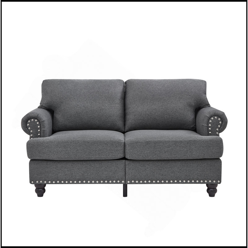 Canapé en tissu 59,5 po 59 po, Gris