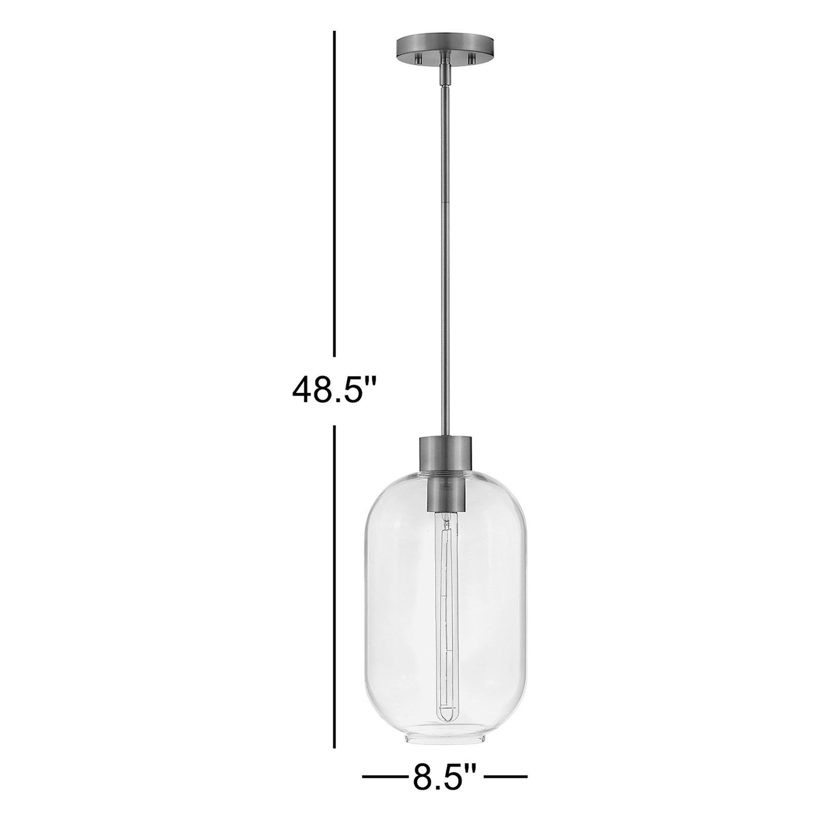 Carlene Pendant, Lacquered Brass