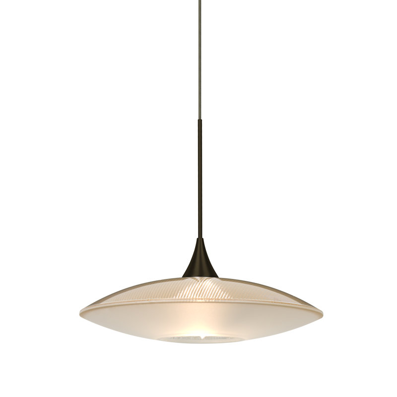 Luminaire suspendu pour dôme simple 1 lumières Spazio, Or, Bronze, Incandescente