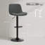 HOMCOM Bar Stools Set of 2, Modern Armless Bar Chairs-1781833989