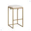 Tabouret de bar carré en tissu de chenille (ensemble de 2)-1179424953