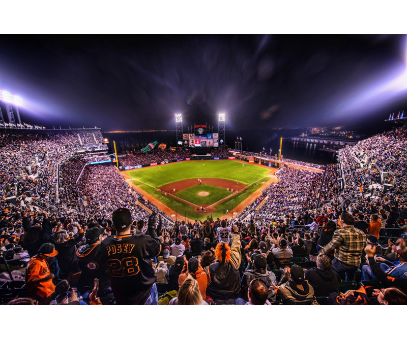 AT&T Park (Oracle) San Francisco Giants, H 16 po x l 24 po