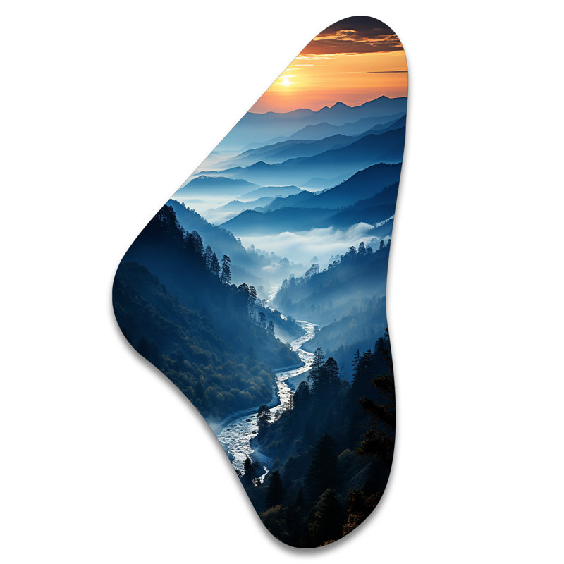 Décoration murale irrégulière en métal Gresh - USA Boomerang, H 39 po x l 21 po x P 1 po