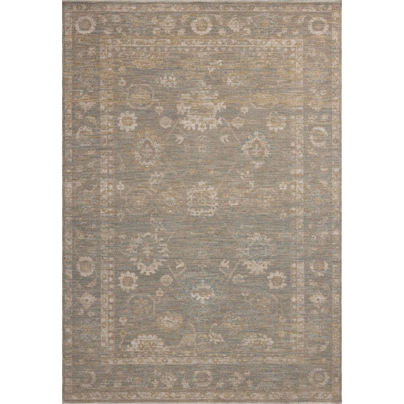 Chris Loves Julia x Loloi Louisa Lagoon / Ivory Area Rug, Runner 2'7" x 8'