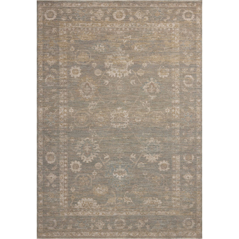 Tapis lagon / ivoire Chris Loves Julia x Loloi Louisa, Tapis de couloir 2 pi 7 po x 10 pi