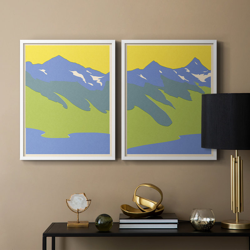 Bright Glacial Lake I-Premium Framed Print -Ready to Hang - No Nails Required - No Nails Required