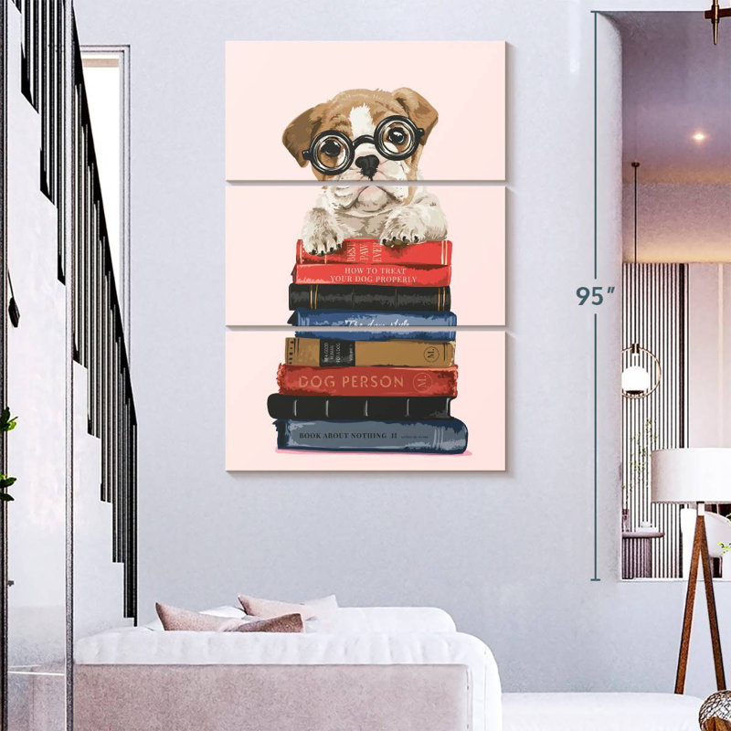 Kerner Dog Bookworm, 74" H x 48" W