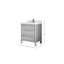 30 po Elizabeth X P 22 po D Meuble-lavabo simple avec 2 po-109690890