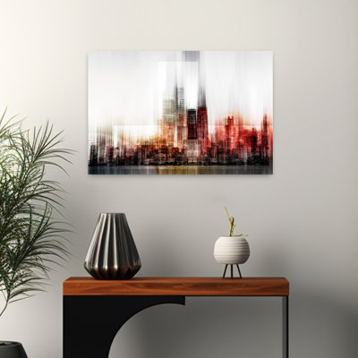 My Vision Abstract Contemporary Architecture City Wall Art by Carmine Chiriaco - Wrapped Canvas Print