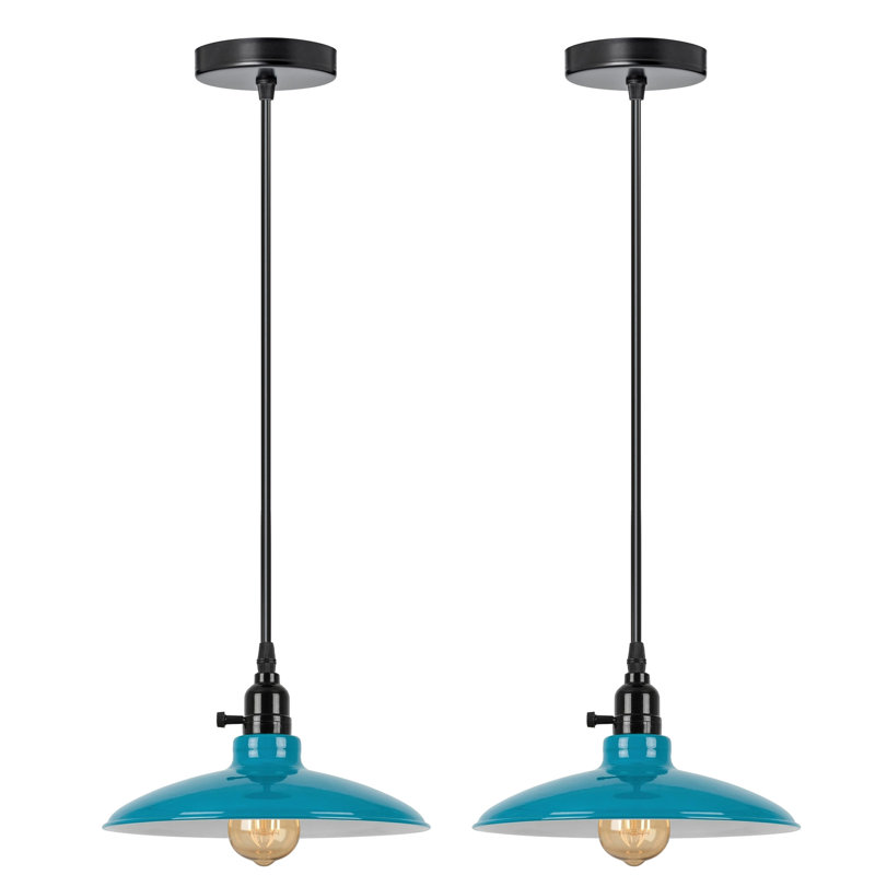 1 - Light Pendant, Yes, Cyan Blue