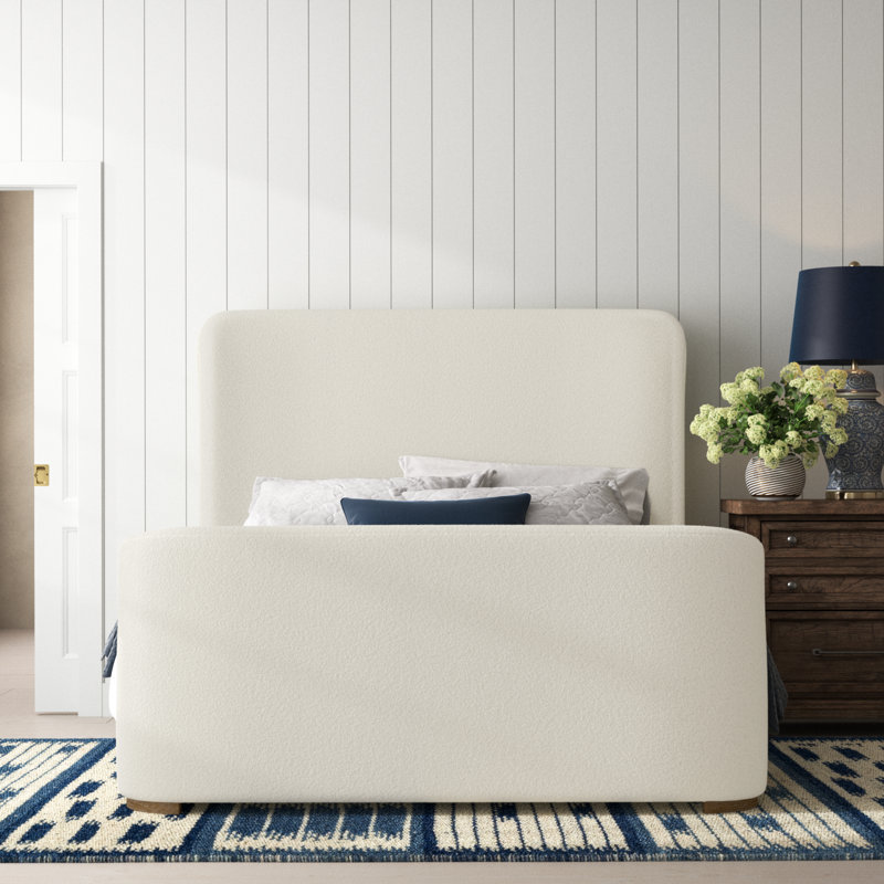 Tyndall Upholstered Sleigh Bed, Queen 