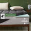 Surmatelas en mousse à mémoire de forme 4 po BEDLORE® avec housse en rayonne de bambou, mousse à mémoire de forme rafraîchissante de 2 po et coussin en bambou respirant moelleux de 2 po avec poche profonde de 6 à 18 po, pour soulager les maux de do-357339467-355733593