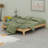 Solid Dry Bamboo Wood Platform Bed Frame, With Wood Slat Support-1921776484