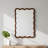 20"x30" Wavy Rectangle Solid Wood Frame Decorative Mirror-1160501666