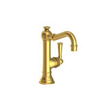 Jacobean Single Hole Bathroom Faucet with Drain Assembly
