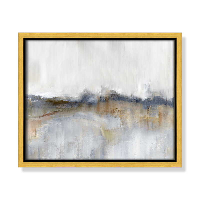Autumnal Tide by Nan - Floater Frame Print on Canvas, 9.5" H x 11.5" W, Gold