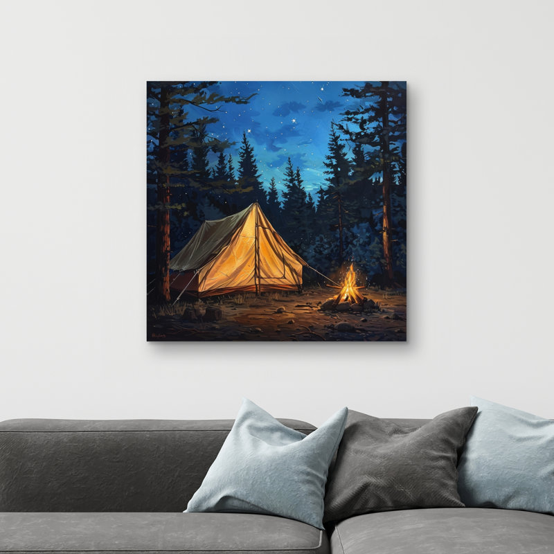 Tent - 32"x32" art on canvas