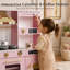 Cuisine en bois pour enfants avec machine à glaçons, cafetière et accessoires-133450855