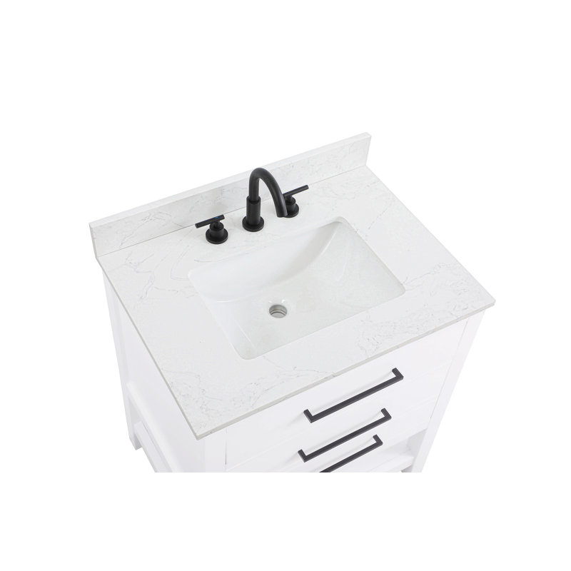Meuble-lavabo simple 30 po_Moderne_VF60530-BS, Blanc
