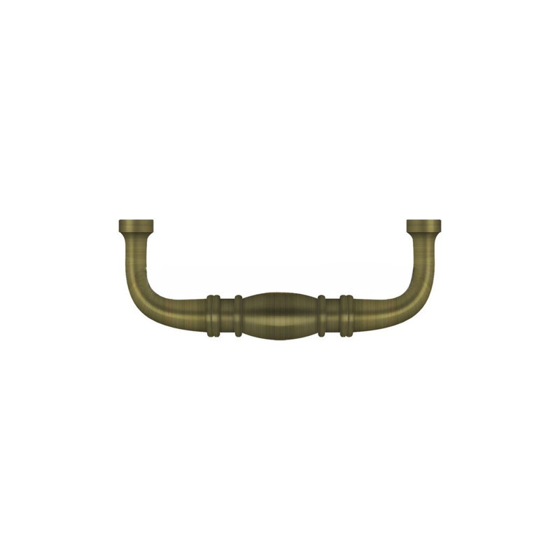 Colonial Bar / Handle Pull, Antique Brass