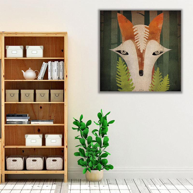 Fern Fern - reproduction d'art sur toile, H 16 po x l 16 po