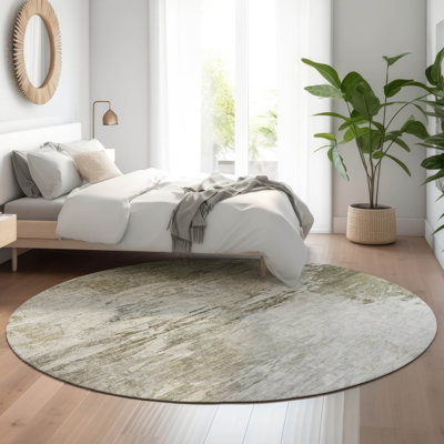 Premium Machine Washable Cerrito AMF595 Taupe 10' x 14' Rug