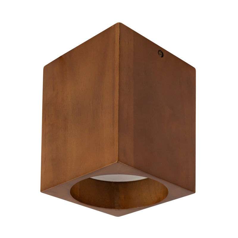Rozek 1 - Light LED Semi Flush Mount, Natural Oak