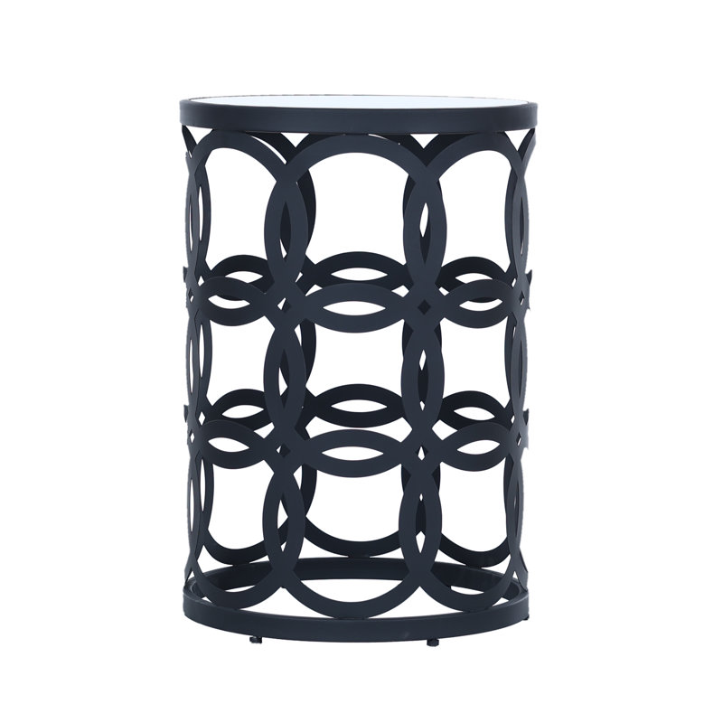 Glass Top End Table