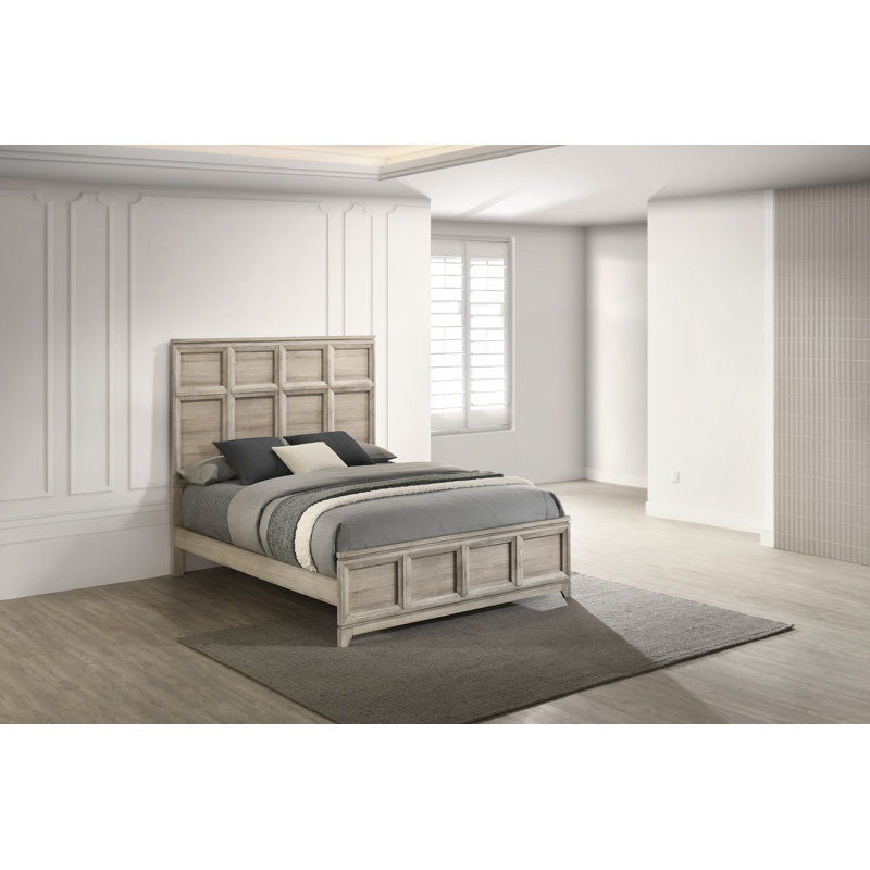 Weathered Greige Panel Bed, Queen