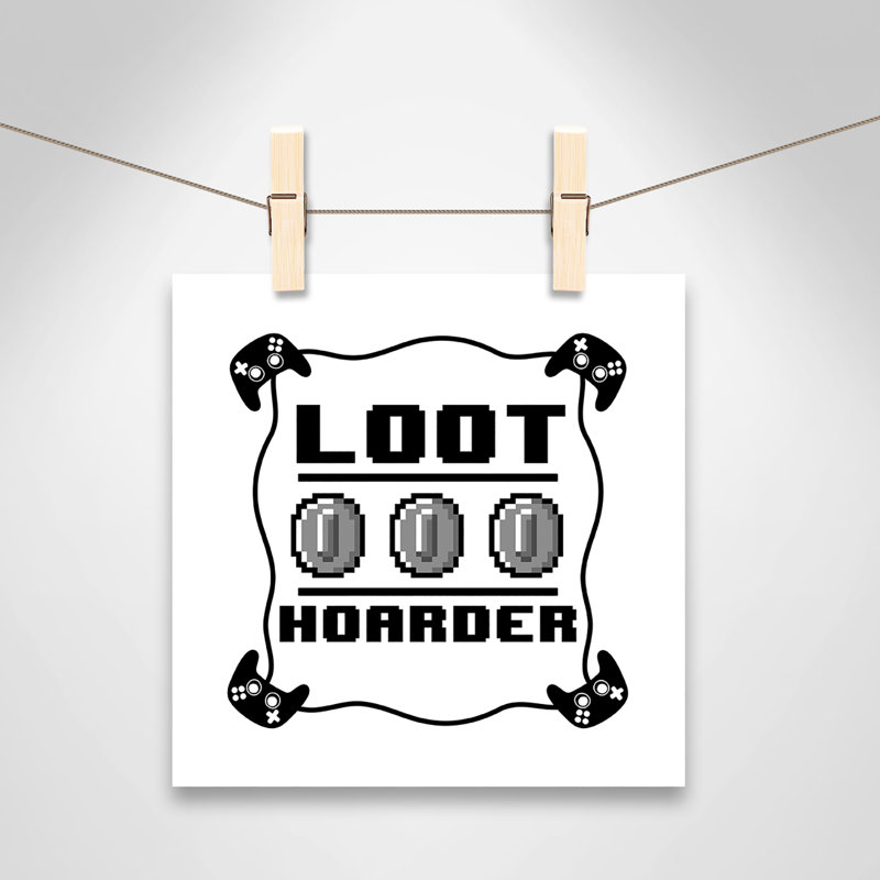 Impression sur papier Loot Hoarder Kids, H 10 po x l 10 po x P 1 po, Papier