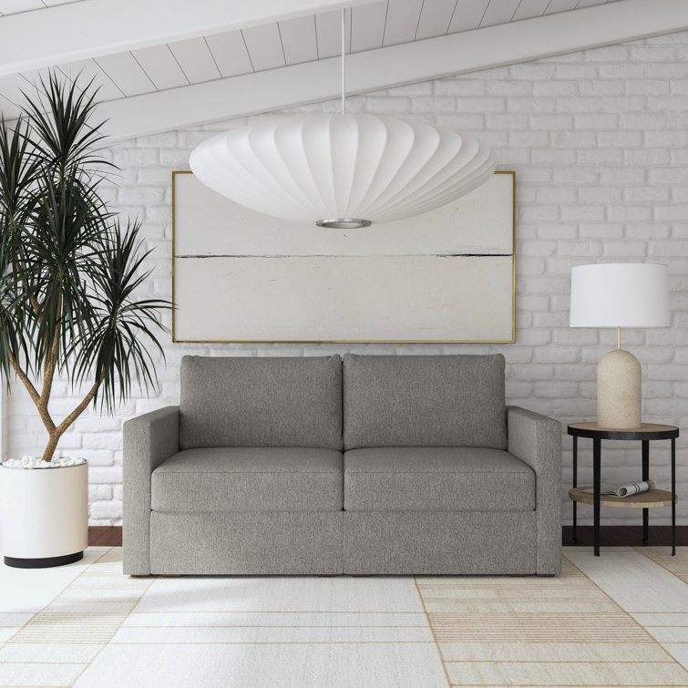 Flex Square Arm Modular Loveseat with Reversible Cushions