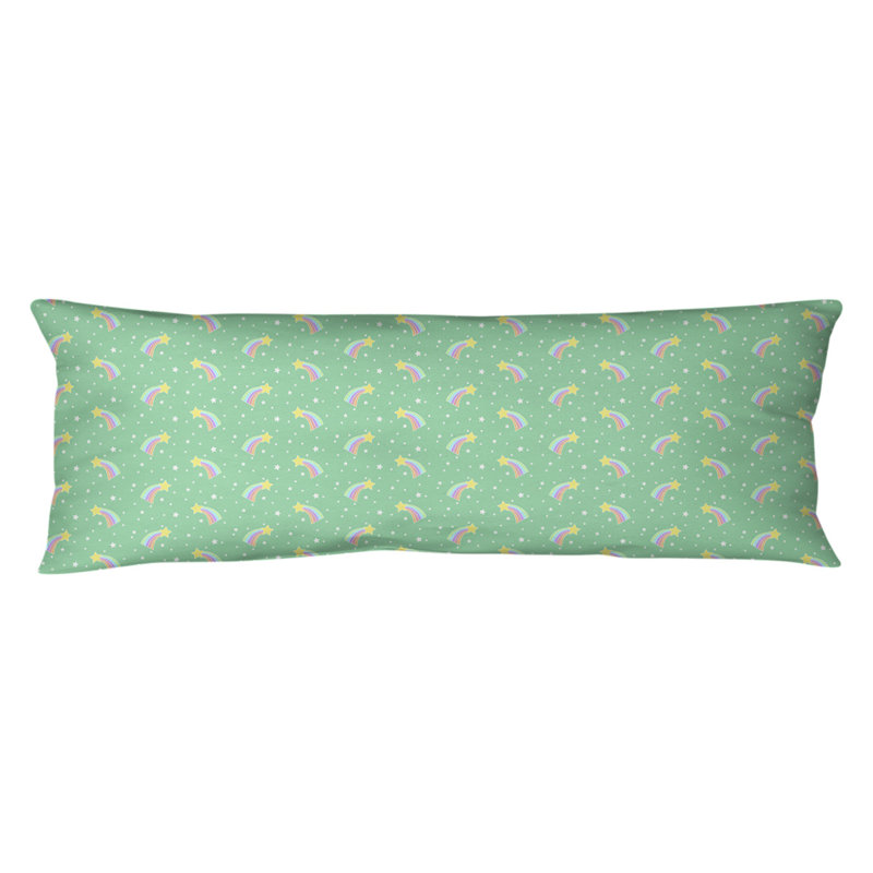 Coussin lombaire à l’étoile filante, Bourre en polyester, Vert