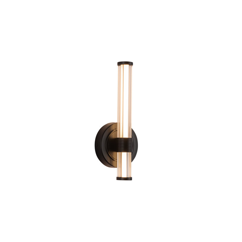 Luminaire pour meuble-lavabo Elsie, 12,13 po de hauteur, Noir, 9 W