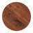 Round Acacia Wood Pedestal with Metal Base
